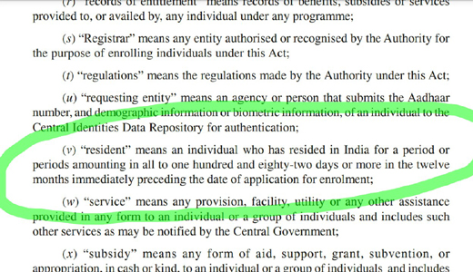 Malaysian gets Adhaar Card